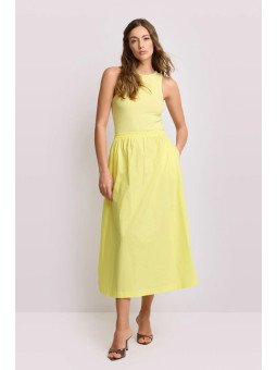 Vestido midi de algodón