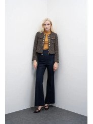 Chaqueta corta Tweed de lana