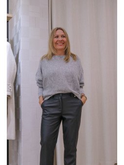 Jersey de punto con hilos brillantes