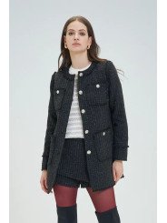 Abrigo Tweed de lana