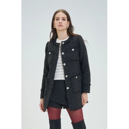 Abrigo Tweed de lana