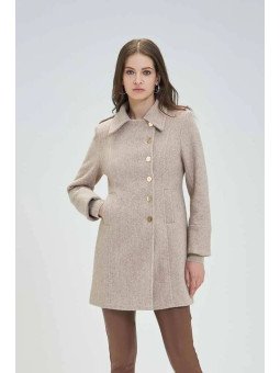 Abrigo corto en tela de Lúrex