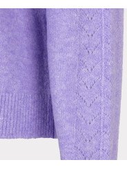 Jersey jaspeado con estampado en V