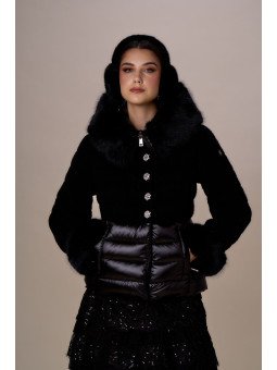 Abrigo Corto de plumas