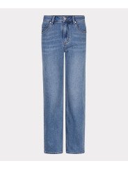 Pantalones vaqueros rectos con brillantes