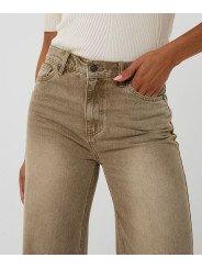 Pantalones pierna ancha teñidos