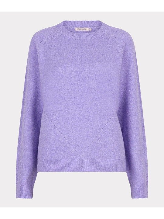 Jersey jaspeado con estampado en V