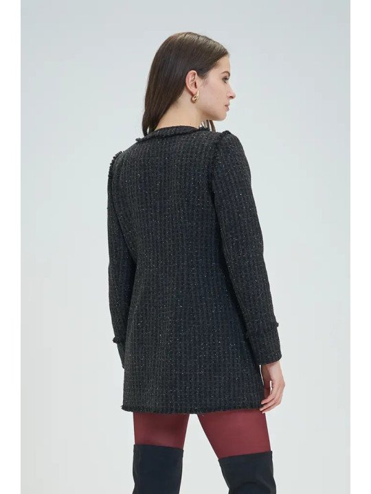 Abrigo Tweed de lana