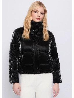 Chaquetón de plumón de nailón brillante