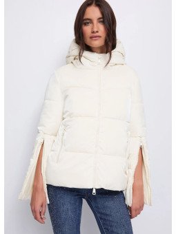 Chaquetón de plumón  blanco brillante