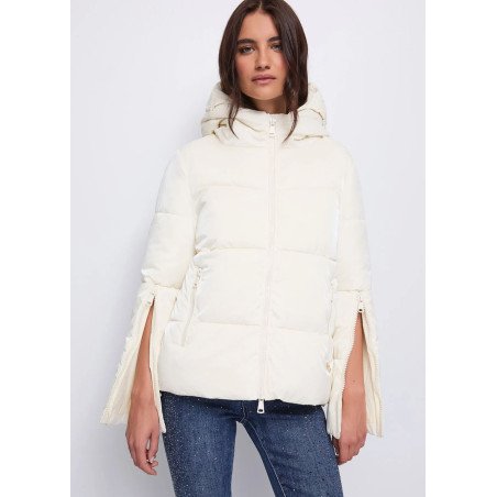 Chaquetón de plumón  blanco brillante