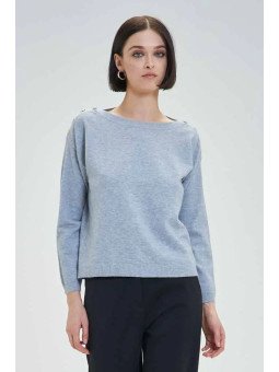 Jersey ultrasuave con botones