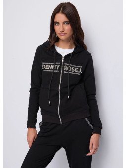 Sudadera con logo y cremallera