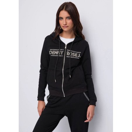 Sudadera con logo y cremallera