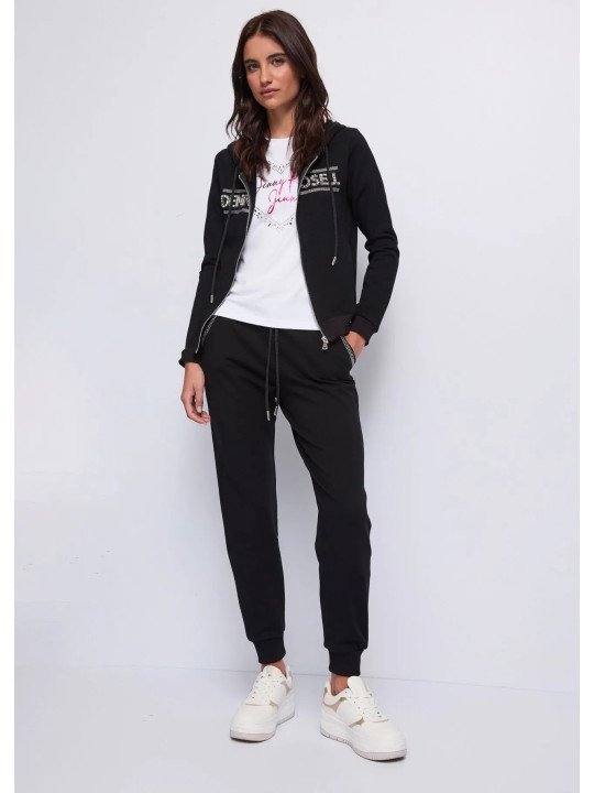 Sudadera con logo y cremallera