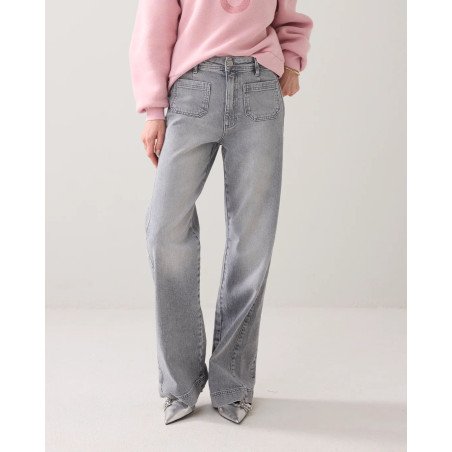 Vaqueros retro de pierna ancha