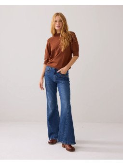 Jersey con manga corta abullonada