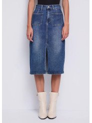 Falda vaquera larga