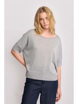 Top de punto metalizado