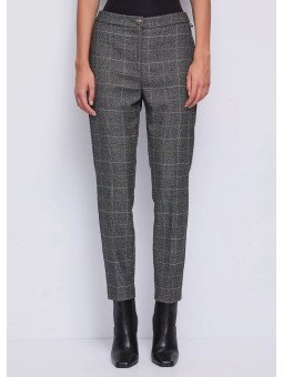 Pantalones de cuadros elástico