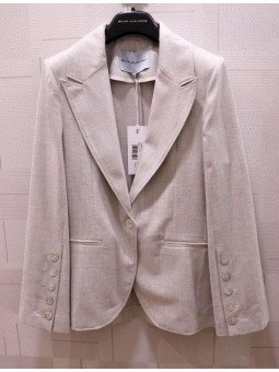 Blazer con lurex plateado