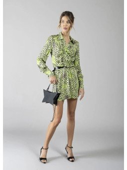 Mini vestido animal print