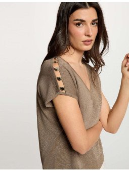 Jersey oversize con lurex