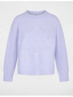 Jersey cuello redondo morado